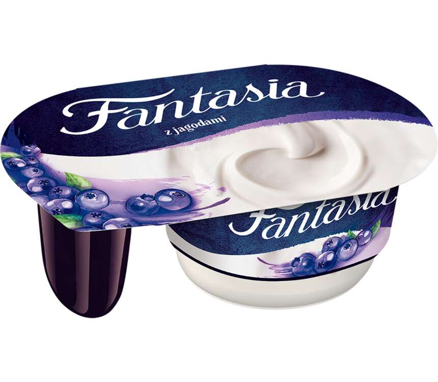 Danone Fantasia Jogurt kremowy jagodowy 118 g