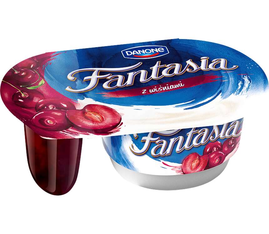 Danone Fantasia Jogurt kremowy wiśniowy 118 g
