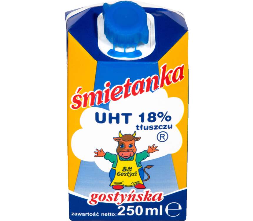 SM Gostyń Śmietanka UHT tł. 18% 250 ml