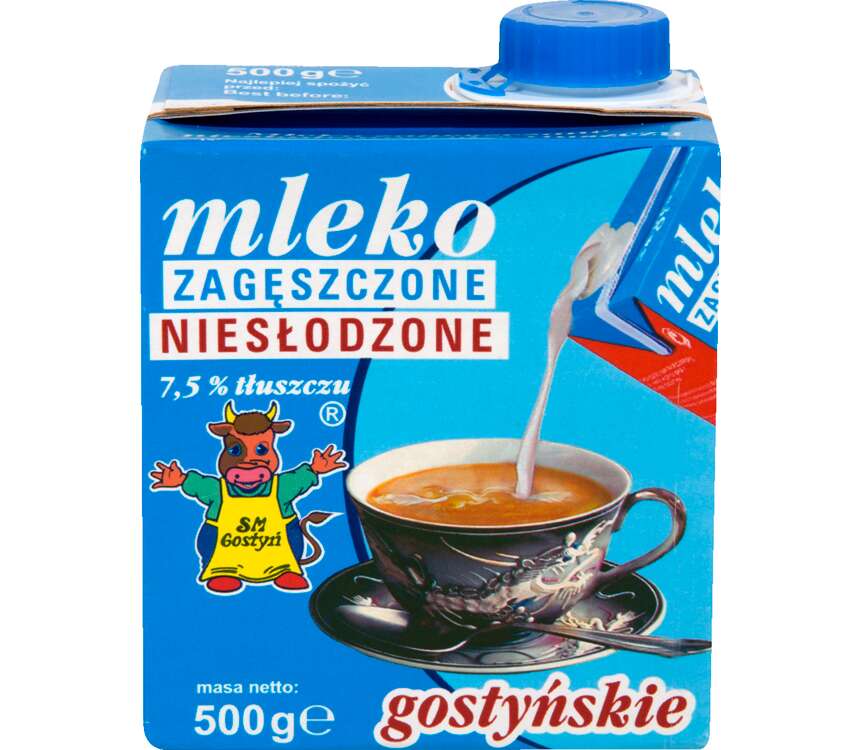 SM Gostyń Mleko zagęszczone niesłodz. tł.7,5% 500 g