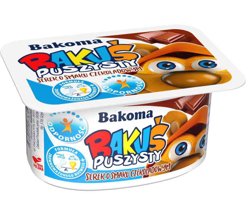 Bakoma Bakuś Serek homogenizowany czekoladowy 90 g