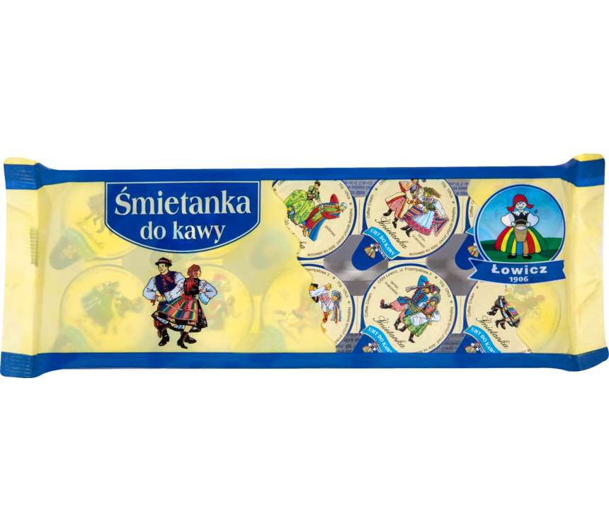 Łowicz Śmietanka UHT do kawy tł. 10% 10x10 g
