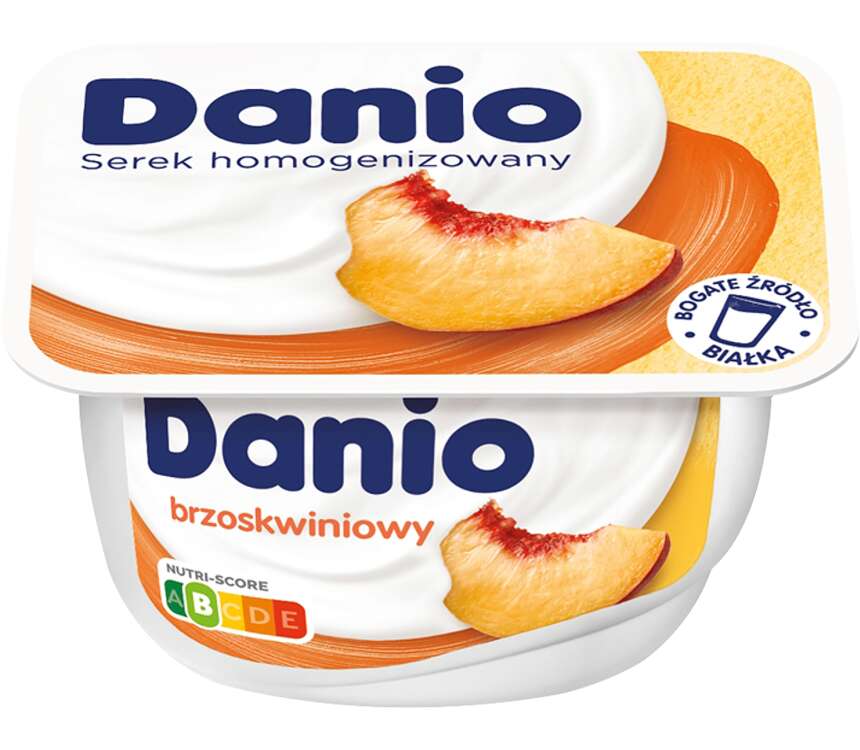Danone Danio Serek homogenizowany brzoskwiniowy 140 g