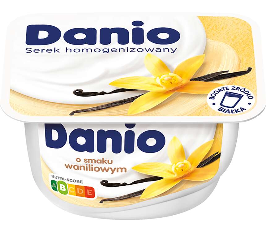 Danone Danio Serek homogenizowany waniliowy 140 g