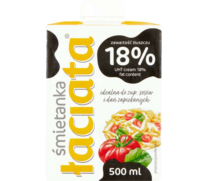Łaciata Śmietanka UHT tł. 18% 0,5 L