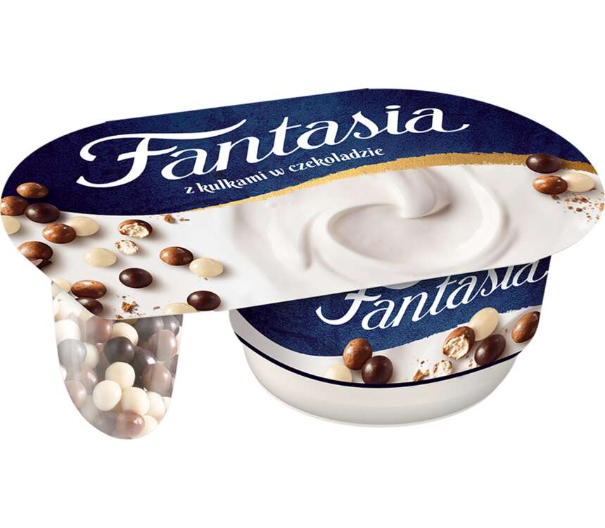 Danone Fantasia Jogurt kremowy kulki czekoladowe 100 g