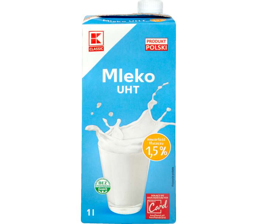 K-Classic Mleko UHT tł. 1,5% 1 L