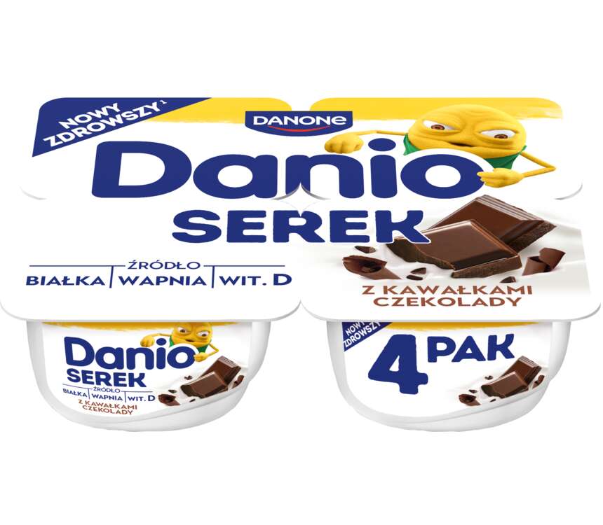 Danone Danio Serek homogenizowany czekoladowy 4x130 g