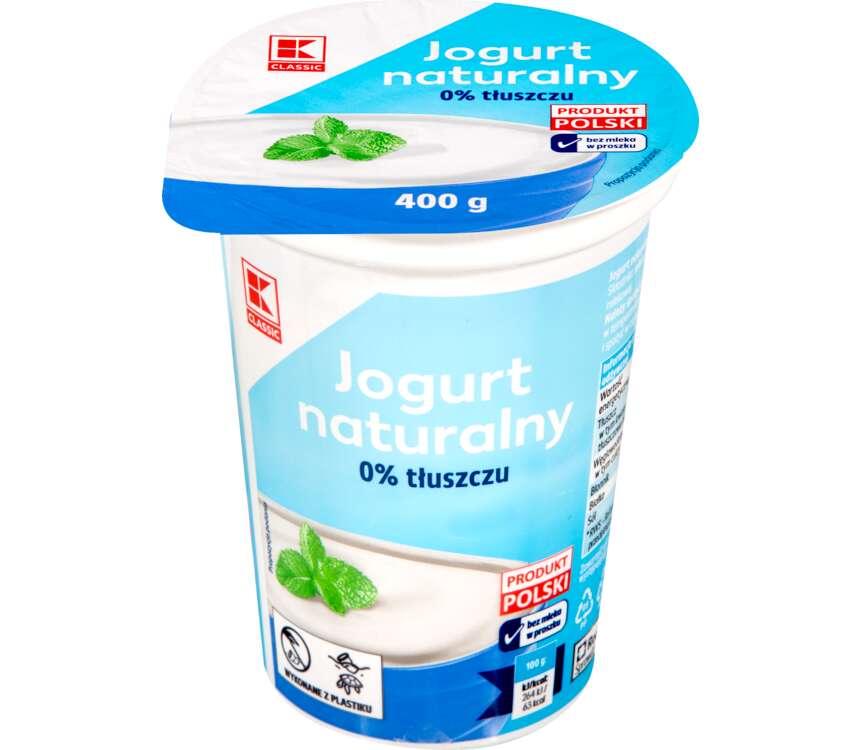 K-Classic Jogurt naturalny tł. 0% 400 g
