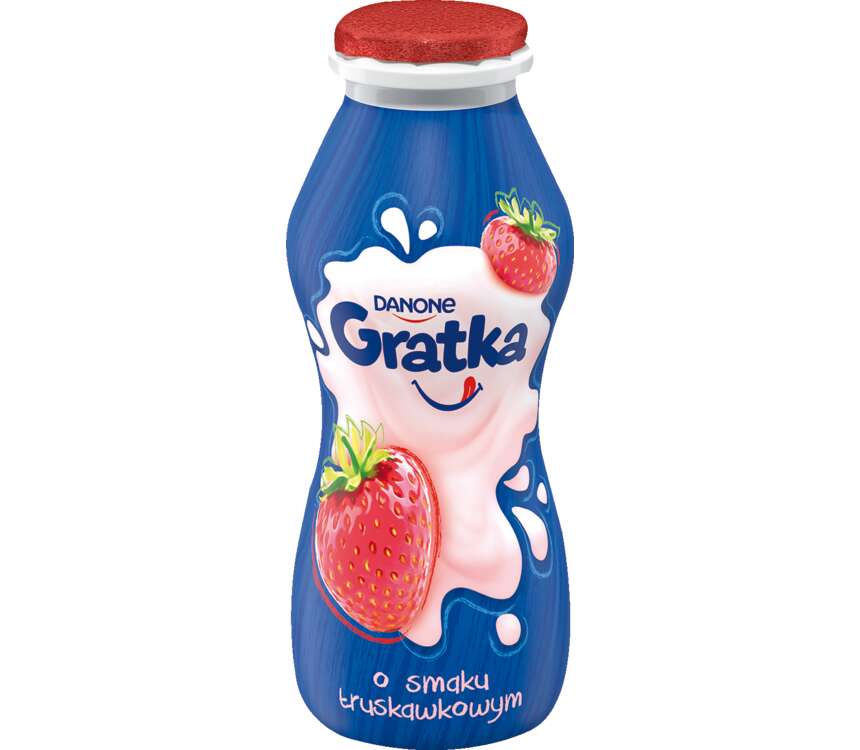 Danone Gratka Napój mleczny truskawkowy 170 g