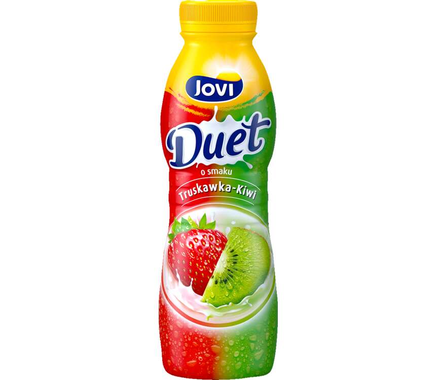 Jovi Duet Napój jogurtowy truskawka-kiwi 350 g kaufland.pl