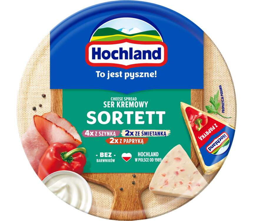 Hochland Ser topiony Sortett 180 g