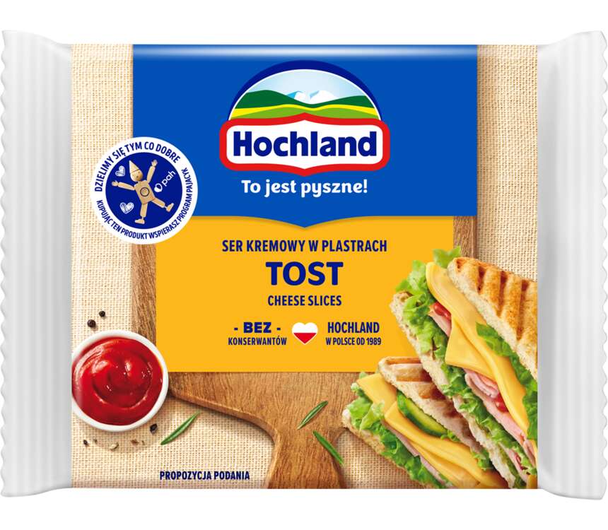 Hochland Ser topiony plastry tost 130 g