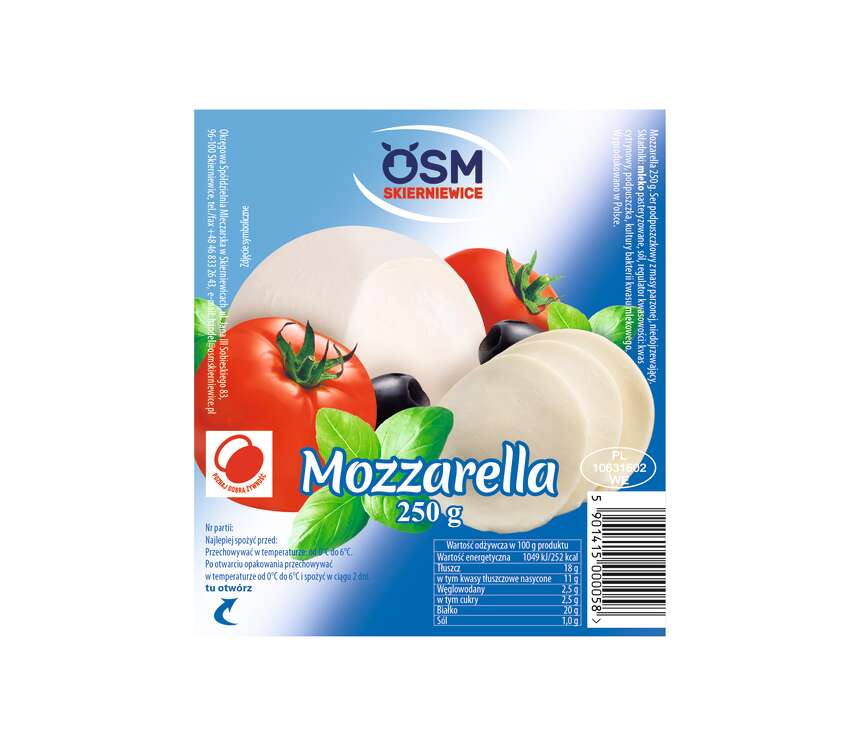Skierniewice Ser mozzarella biała 250 g