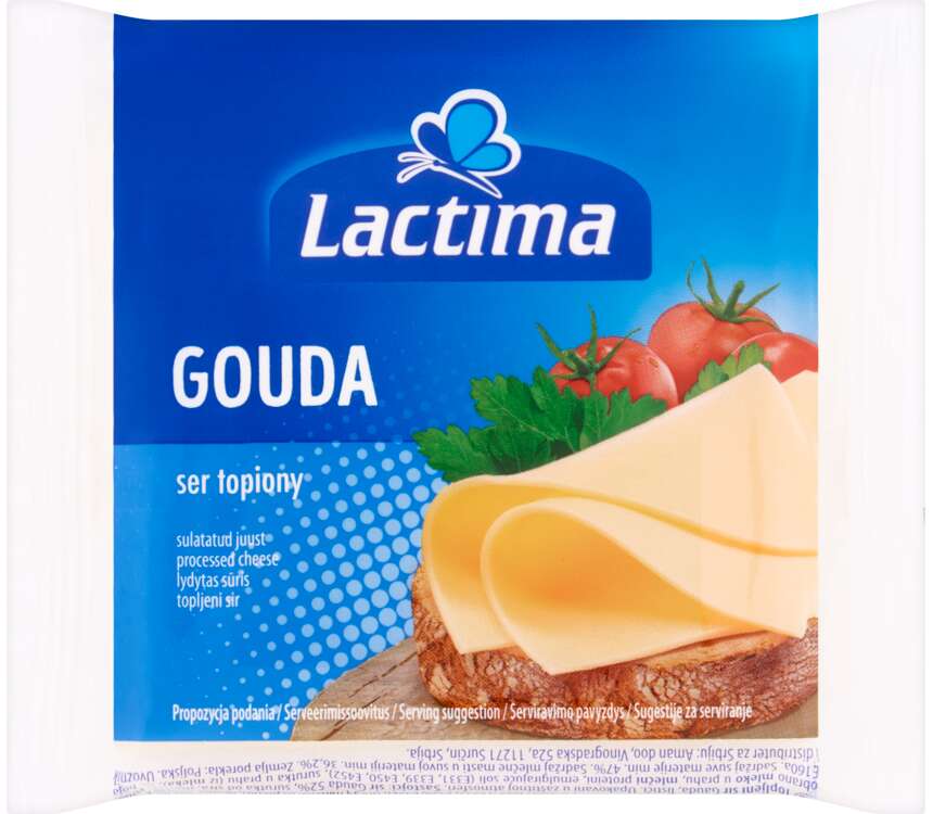 Lactima Ser topiony Gouda plastry 130 g
