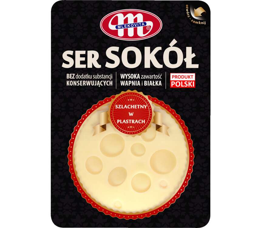 Mlekovita Ser Sokół plastry 150 g