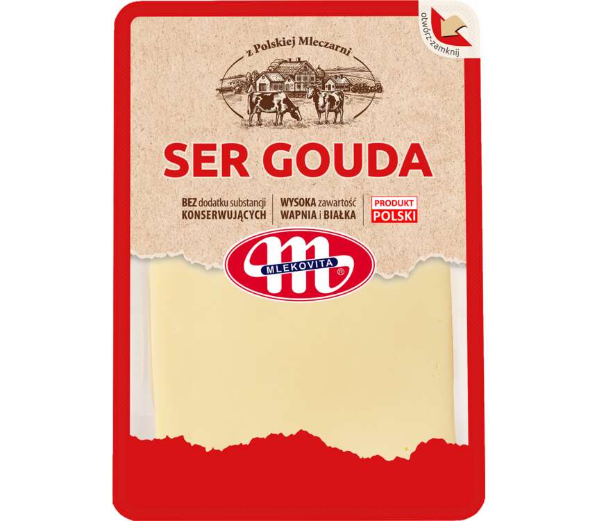 Mlekovita Ser Gouda plastry 150 g