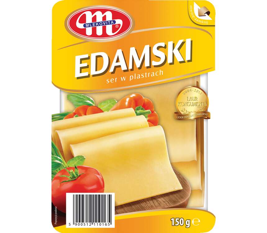 Mlekovita Ser Edamski plastry 150 g
