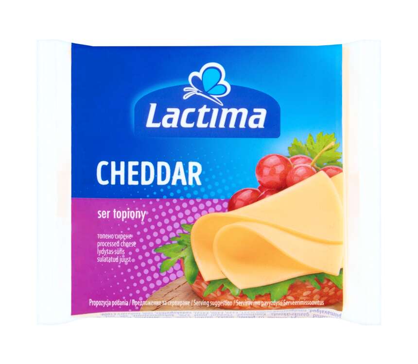 Lactima Ser topiony Cheddar plastry 130 g