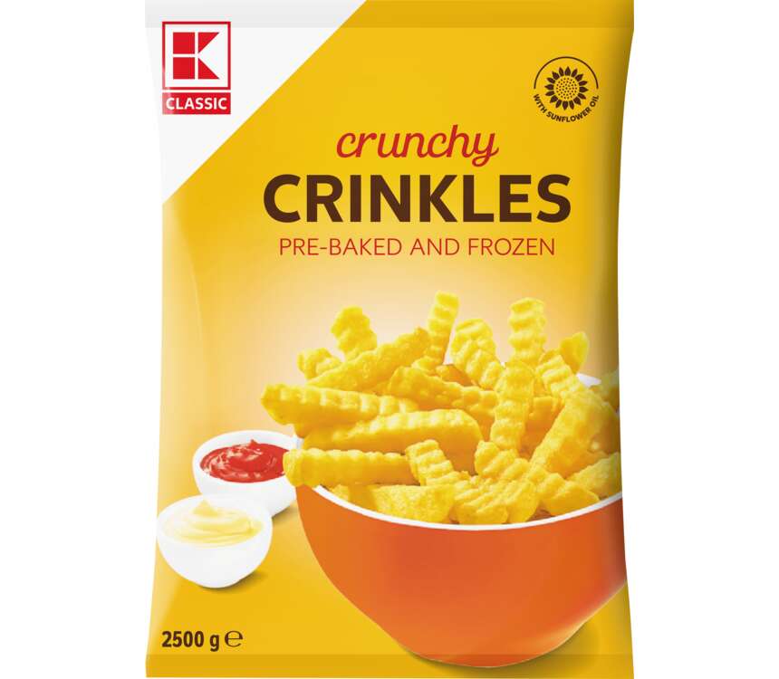 K-Classic Frytki karbowane  2,5 kg