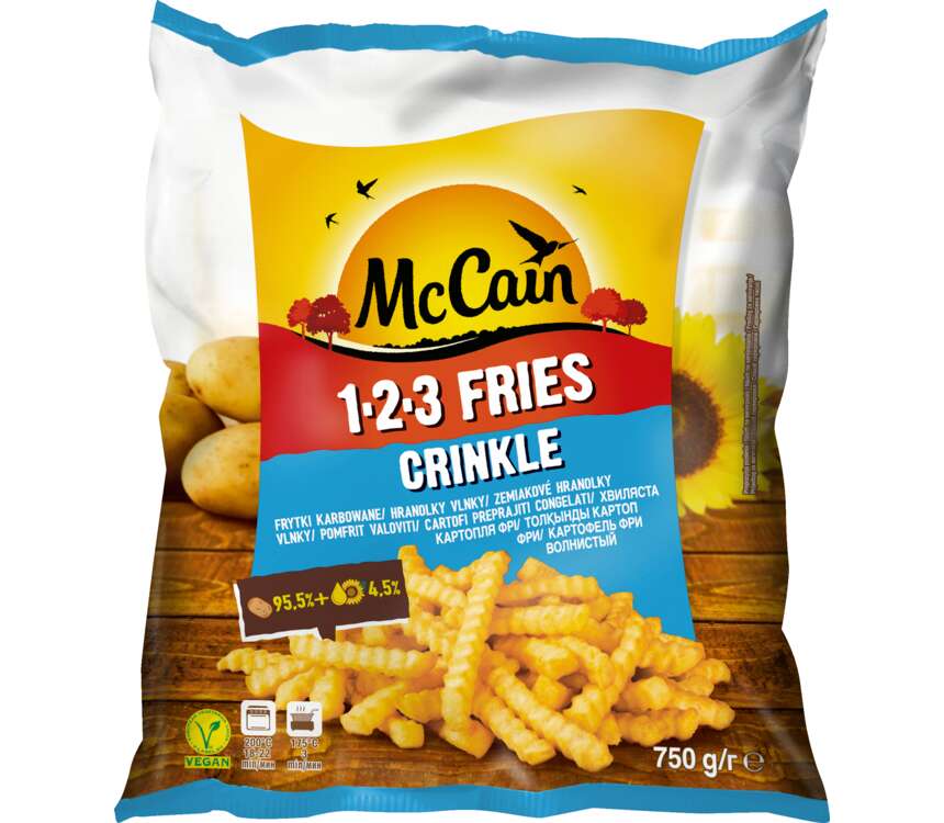 McCain Frytki 123 karbowane 750 g