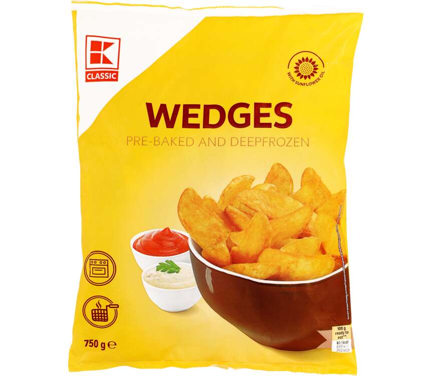 K-Classic Ziemniaki ćwiartki do smażenia 750 g