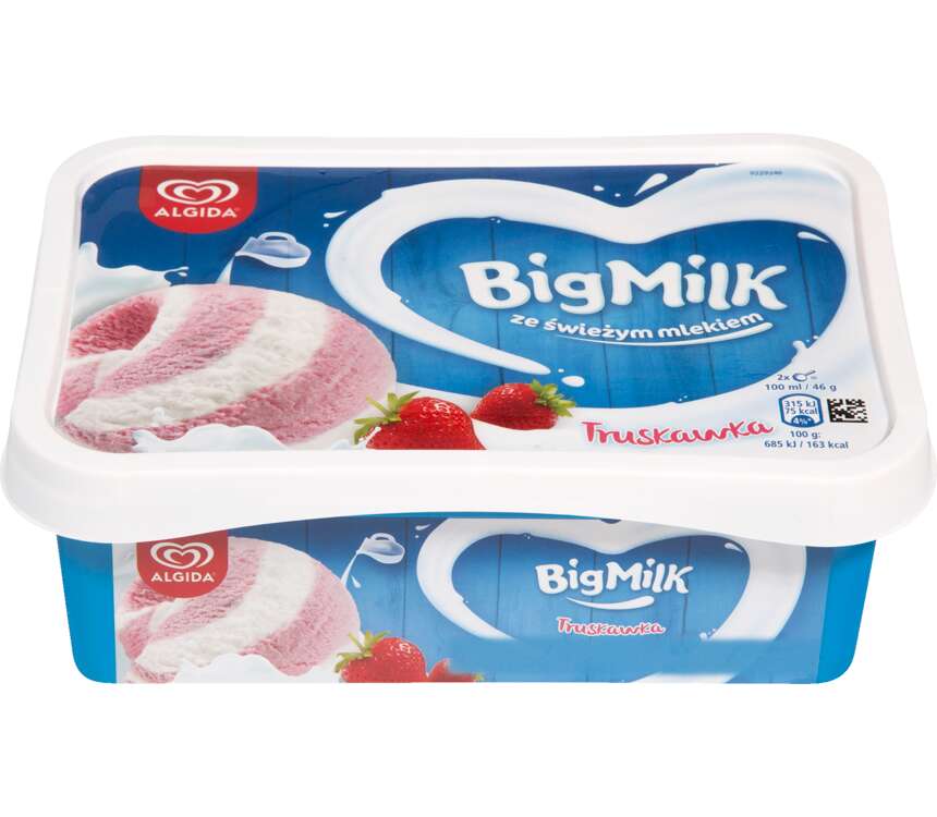 Big Milk Lody truskawka 1 L