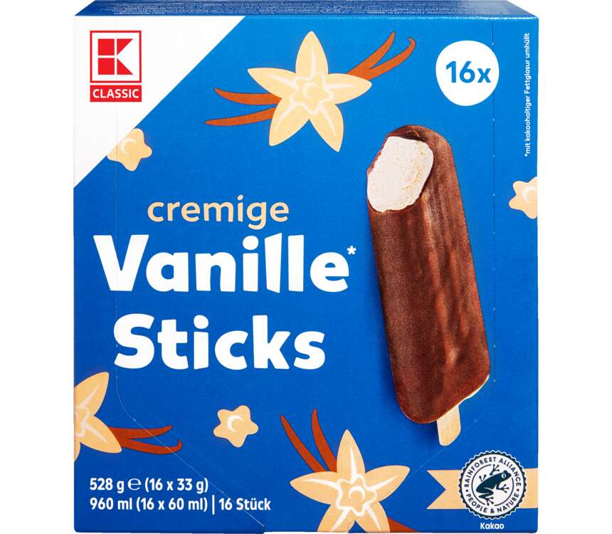K-Classic Lody Choco Sticks waniliowe 16x60 ml