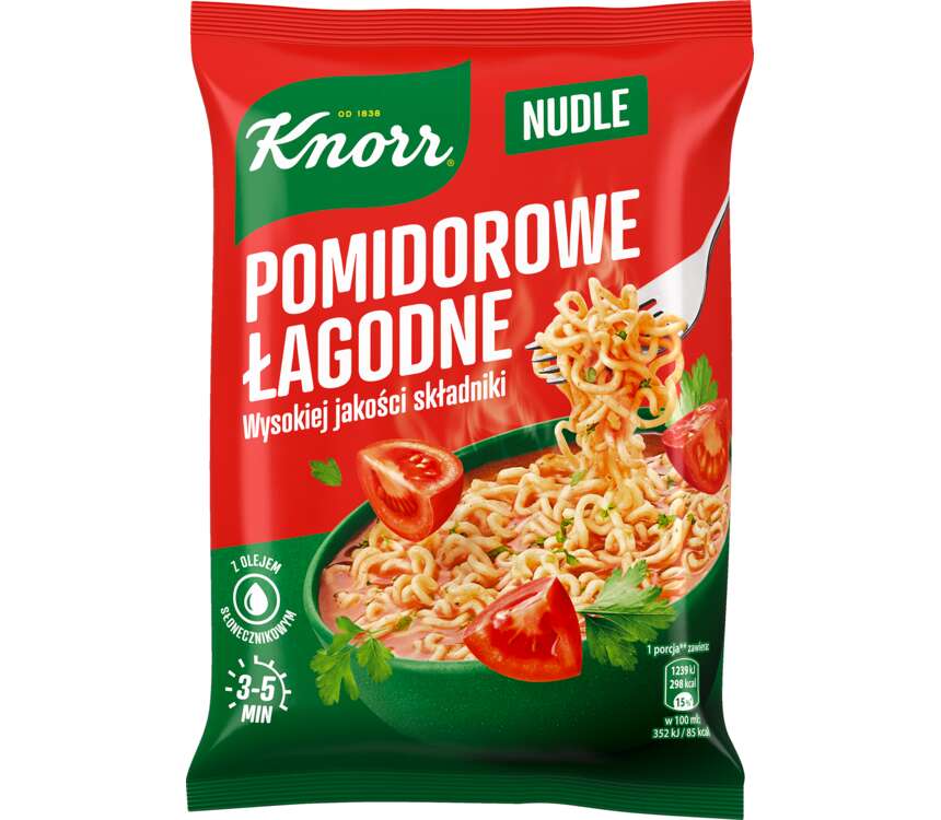 Knorr Nudle Zupa instant Pomidorowa łagodna 65 g kaufland.pl