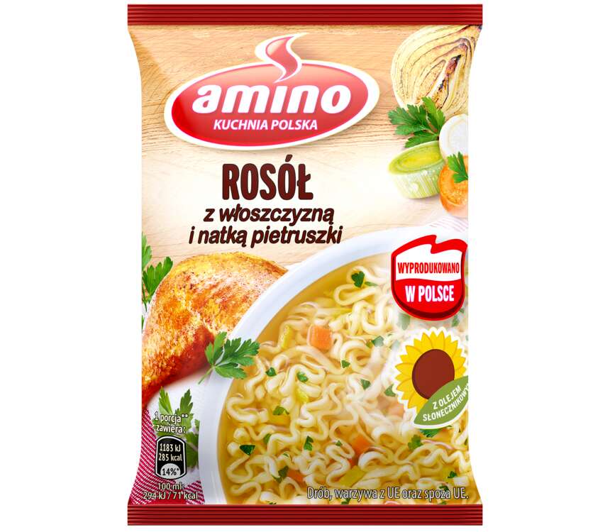Amino Rosół z kury z makaronem 59 g kaufland.pl