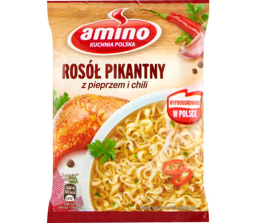 Amino Rosół pikantny z kury 57 g kaufland.pl