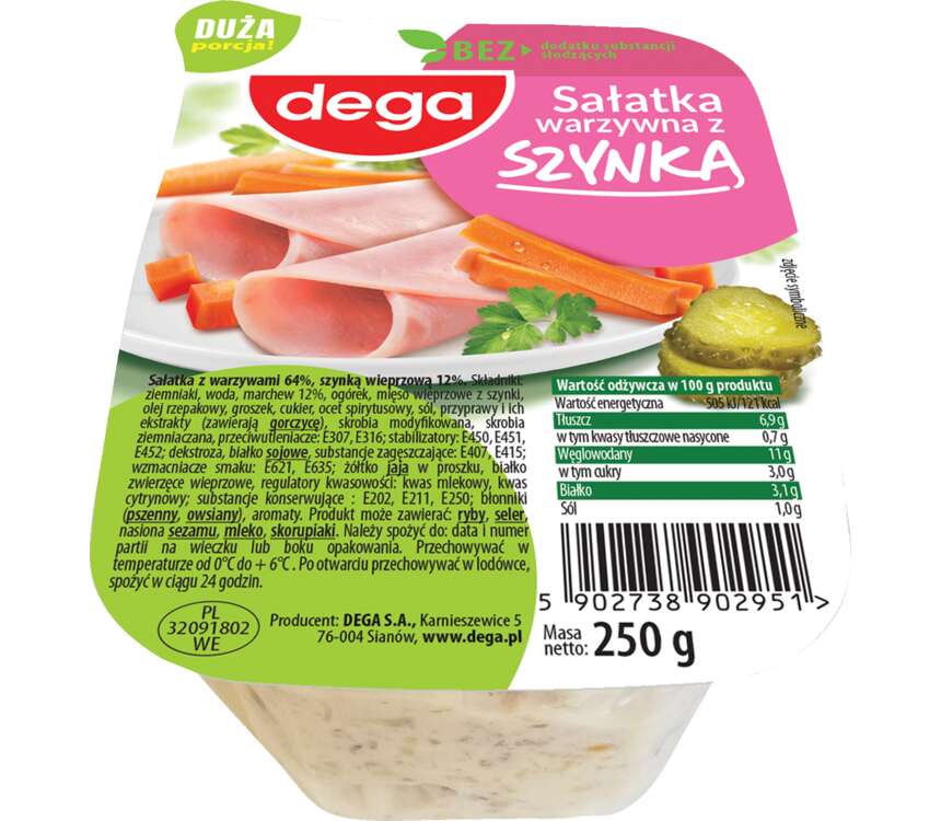 Dega Sałatka mięsna mix 280 g