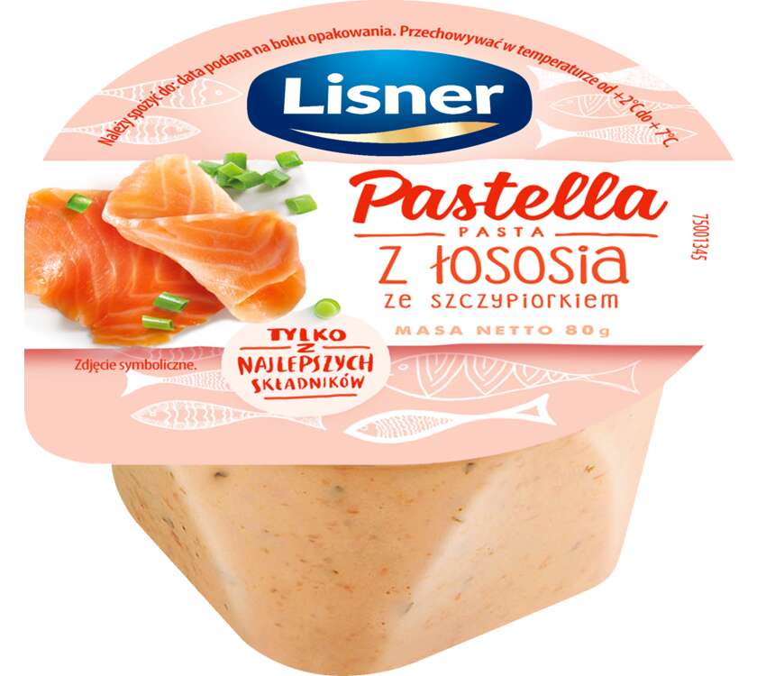 Lisner Pastella Pasta łososiowa ze szczypiorkiem 80 g