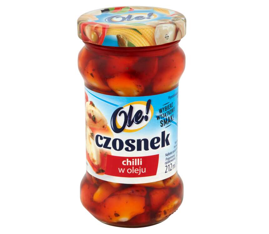 Ole! Czosnek w oleju chilli 120 g