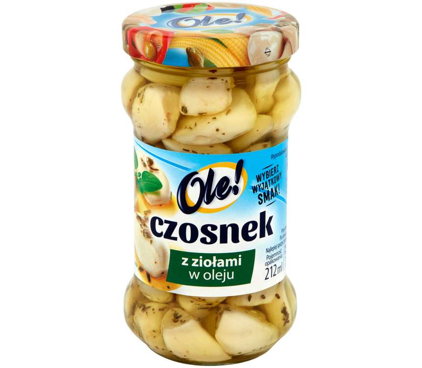 Ole! Czosnek w oleju z ziołami 120/190g