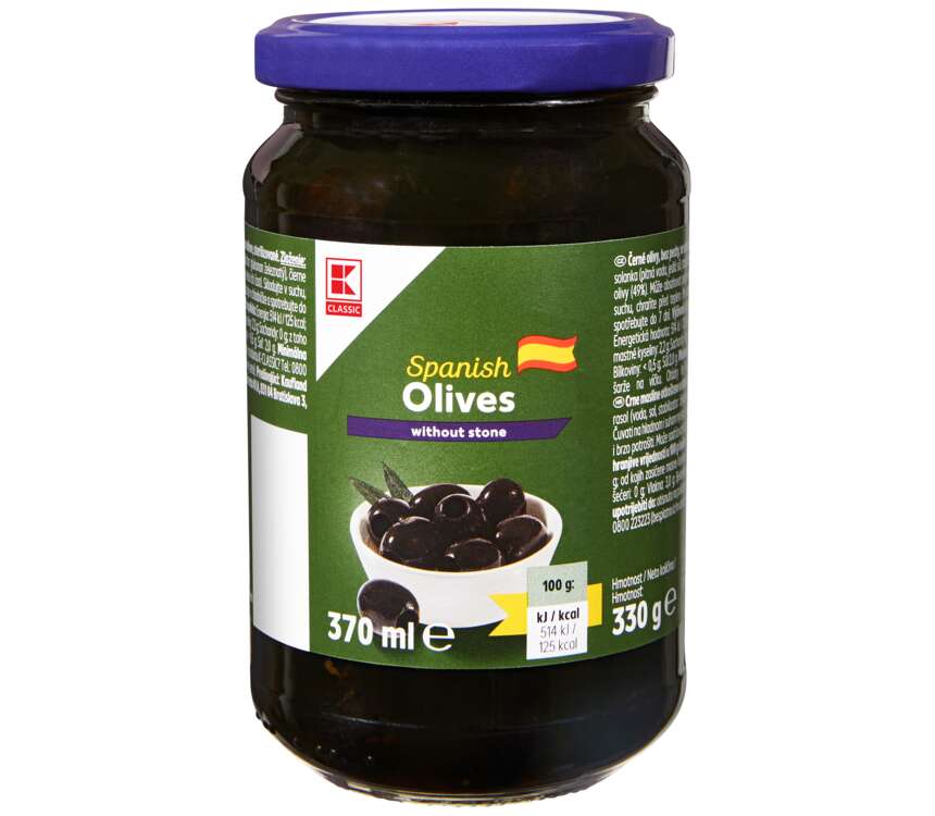 K-Classic Oliwki czarne bez pestek 160/330g
