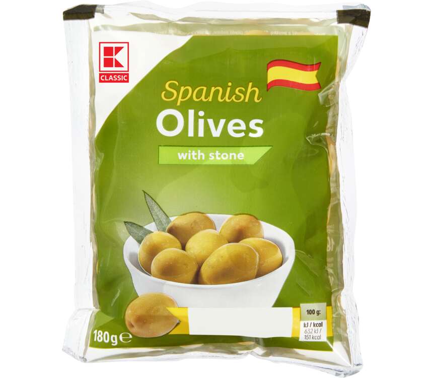 K-Classic Oliwki zielone z pestkami 100/180g