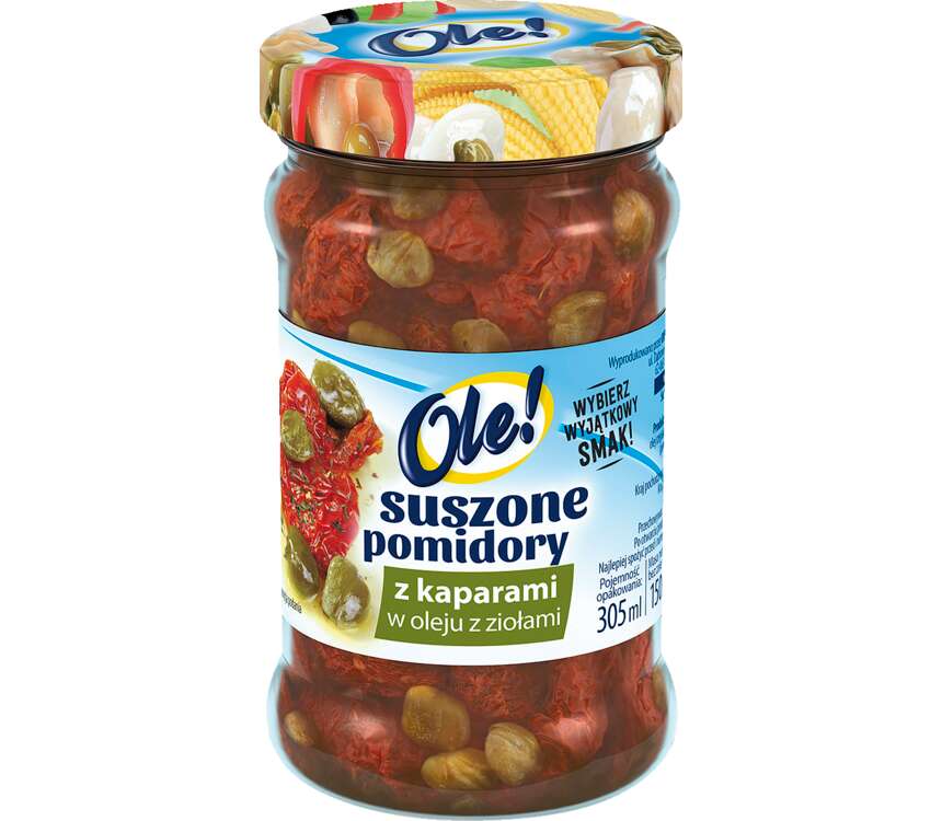 Ole! Pomidory suszone z kaparami 150/270g