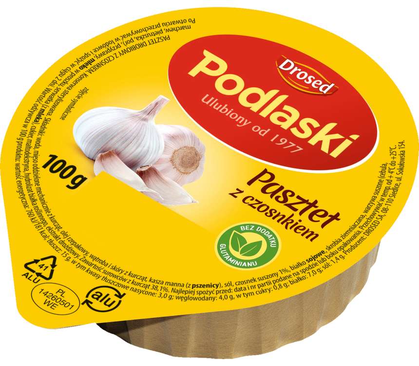 Drosed Pasztet podlaski czosnkowy 100 g