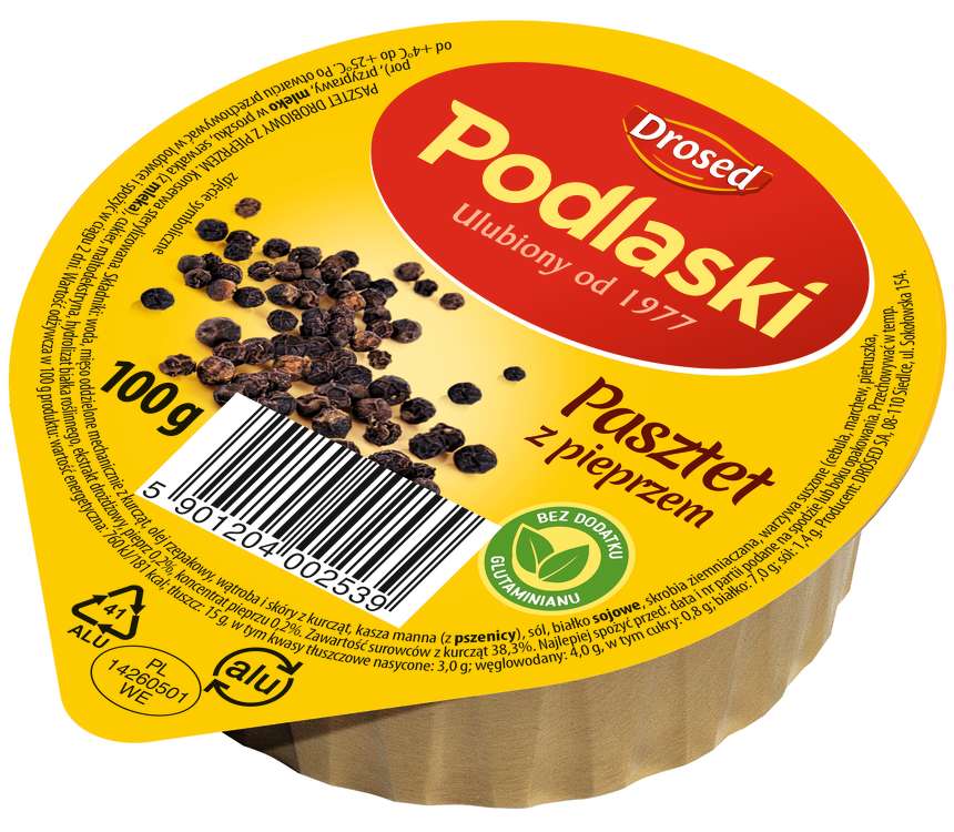 Drosed Pasztet podlaski z pieprzem 100 g kaufland.pl