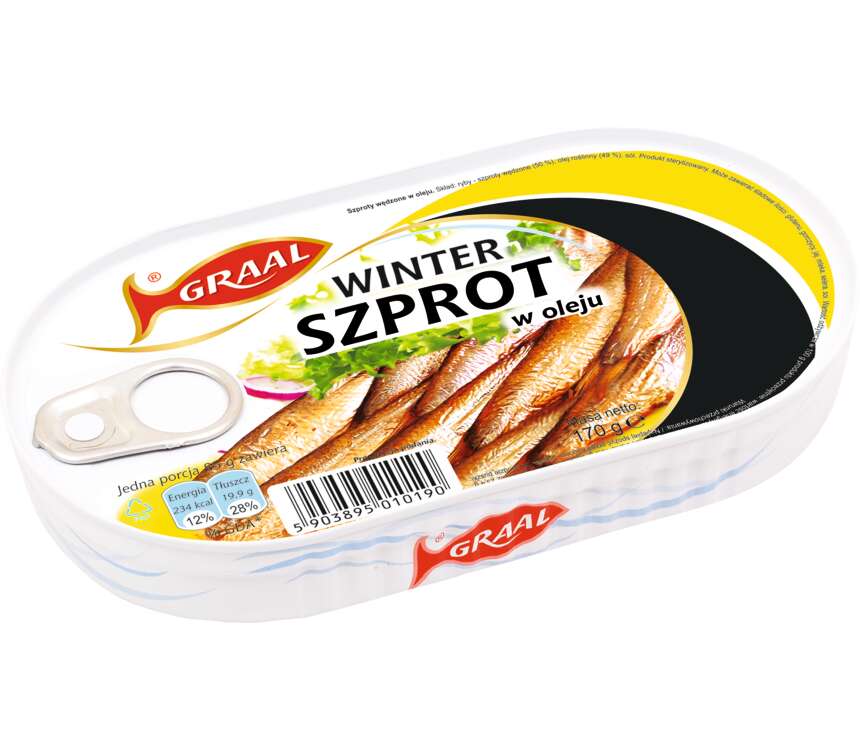 Graal Szprot podwędzany w oleju, Winter 102/170g