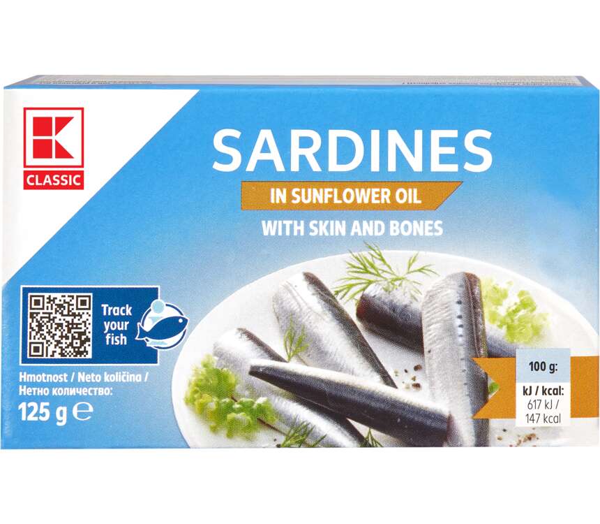 K-Classic Sardynki w oleju 90/125 g
