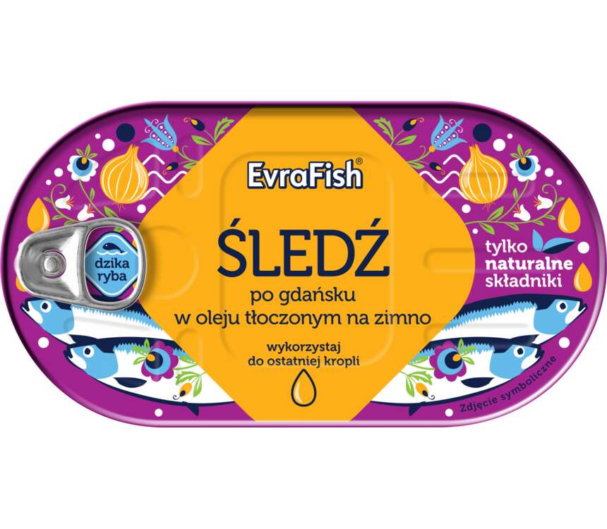 Evra Fish Śledź po gdańsku w oleju 102/170g