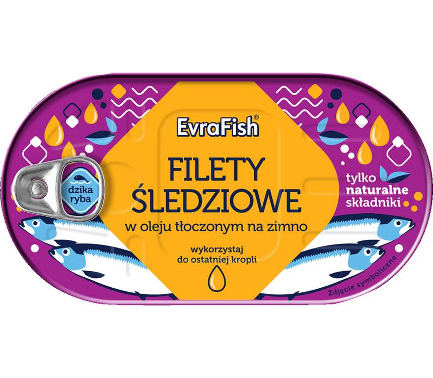 Evra Fish Filety śledziowe w oleju 85/170 g