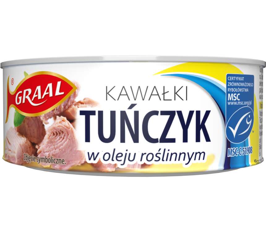 Graal Tuńczyk kawałki w oleju roślinnym 120/170g kaufland.pl