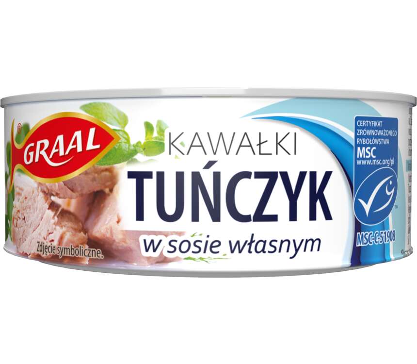 Graal Tuńczyk kawałki w sosie własnym 120/170g kaufland.pl