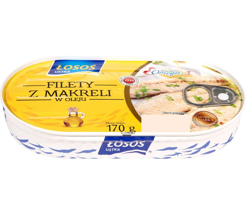 Łosoś Filety z makreli w oleju aromatyzow. 170g kaufland.pl
