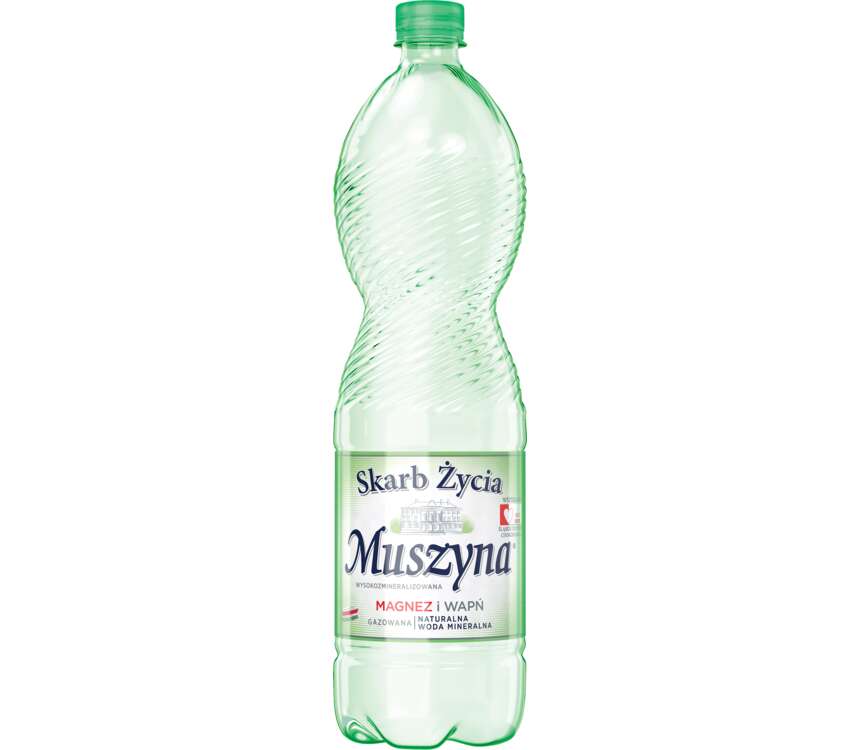 Muszyna Woda mineralna gazowana 1,5 l