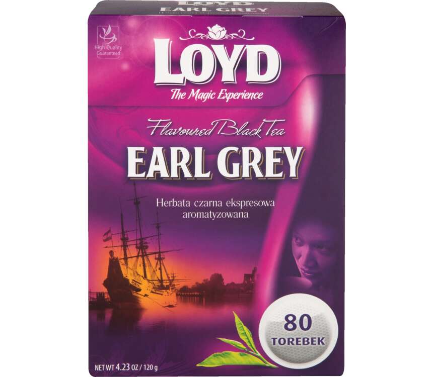 Loyd Tea Herbata Earl Grey ekspresowa 80x1,5g