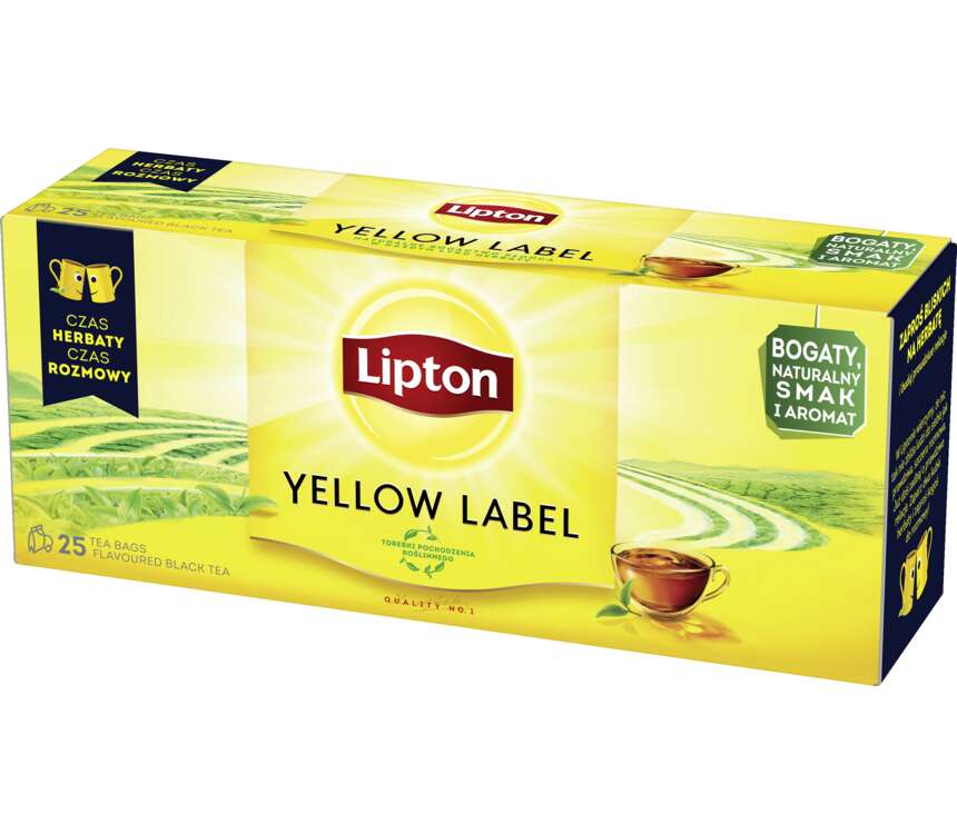 Lipton Yellow Label Herbata ekspresowa 25x2 g kaufland.pl